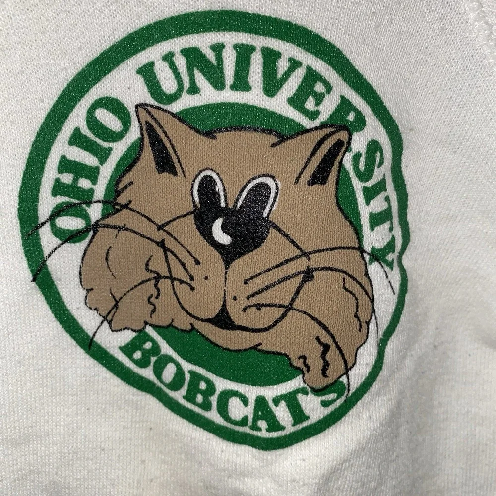 Vintage 80s Ohio University Bobcats Crewneck Sweatshirt 2T Baby/Toddler Made USA
